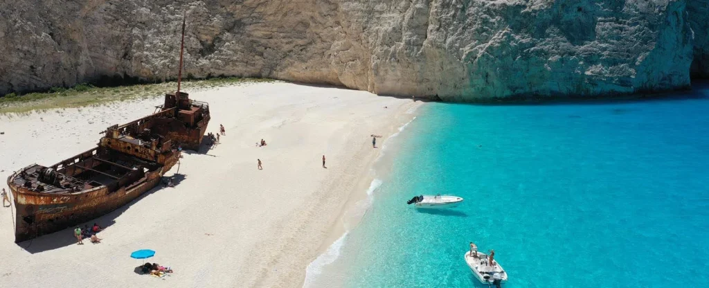 Location and accessibility of Navagio Beach